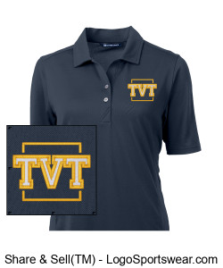Cutter and Buck Ladies Polo (Navy) Design Zoom